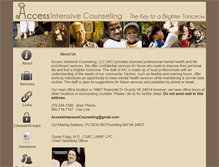 Tablet Screenshot of accessintensivecounseling.com
